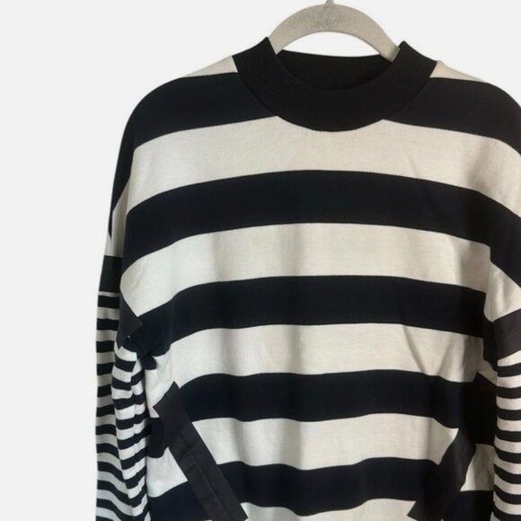 COS Women's Navy Blue & White Stripe Sweater - Size XS - Picture 8 of 9